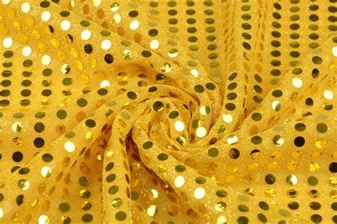 Metallic Gold Sequin Fabric 